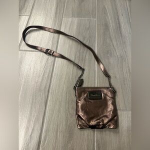Kenneth Cole Reaction Metallic Bronze Crossbody Bag